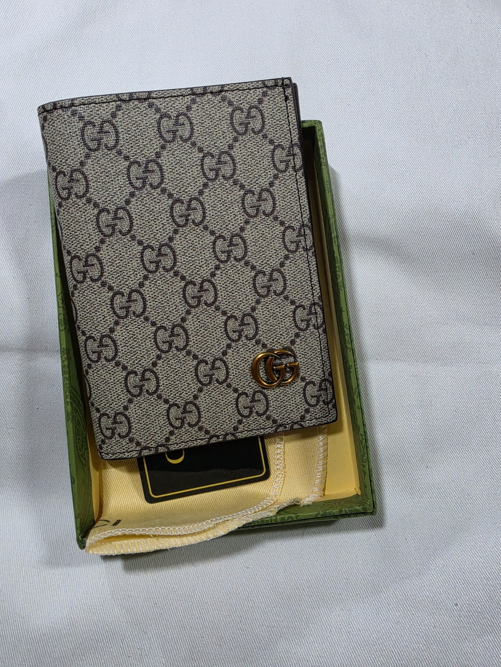 Passport/Card Case with Gold  Accent